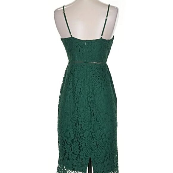ASTR the label Green Lace Midi Dress Large - Picture 3 of 8